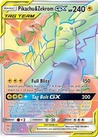 Pikachu & Zekrom GX (Secret) (184/181) [SM Team Up]