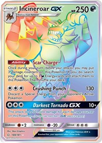Incineroar GX (Secret) (188/181) [SM Team Up]