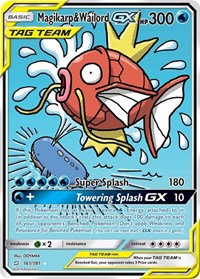 Magikarp & Wailord GX (Alternate Full Art) (161/181) [SM Team Up]