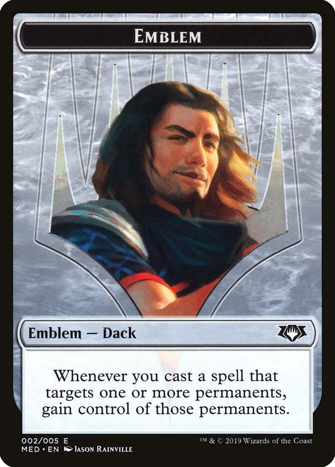 Emblem - Dack Fayden (2) [Mythic Edition: Ravnica Allegiance]
