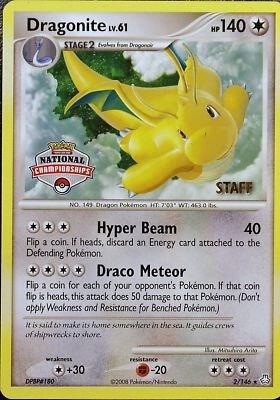 Dragonite - 2/146 (National Championships) [Staff] (002/146) [League and Championship Cards]