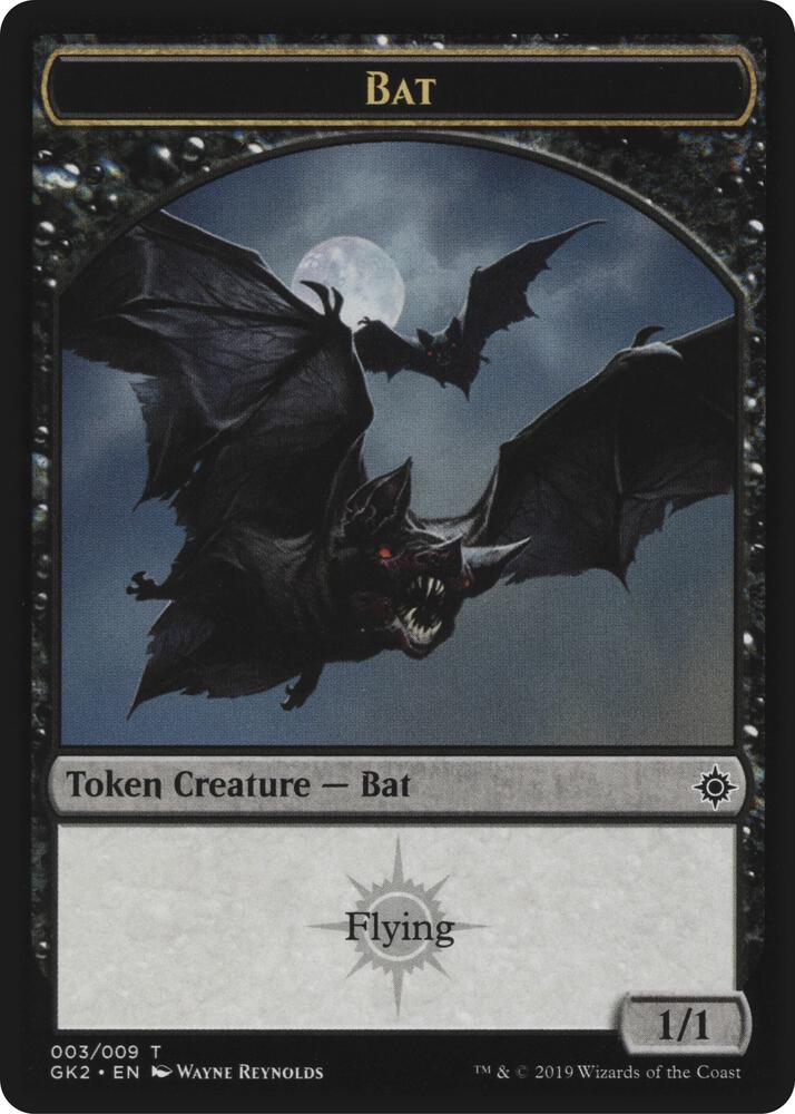 Bat // Spirit (010) Double-Sided Token (3 // 10) [RNA Guild Kit]