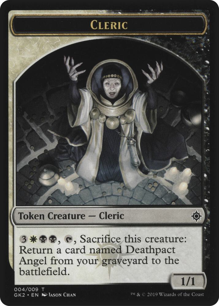 Cleric // Treasure Double-Sided Token (4 // 12) [RNA Guild Kit]