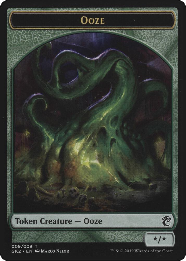 Ooze // Frog Lizard Double-Sided Token (9 // 6) [RNA Guild Kit]