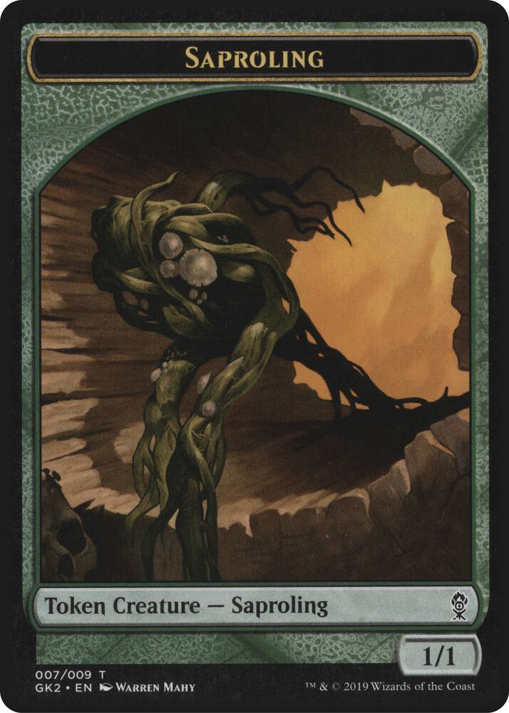 Saproling // Wurm Double-Sided Token (7 // 8) [RNA Guild Kit]