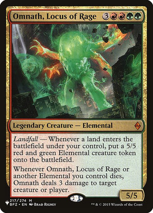 Omnath, Locus of Rage (BFZ-217) [The List]