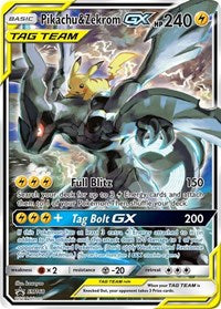 Pikachu & Zekrom GX (SM168) [SM Promos]
