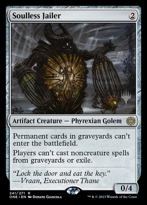 Soulless Jailer (241p) [Phyrexia: All Will Be One Promos]