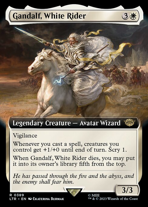 Gandalf, White Rider (389) [The Lord of the Rings: Tales of Middle-earth] [Extended Art]