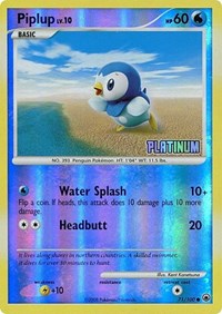 Piplup - 71/100 [Platinum] (071/100) [Burger King Promos]