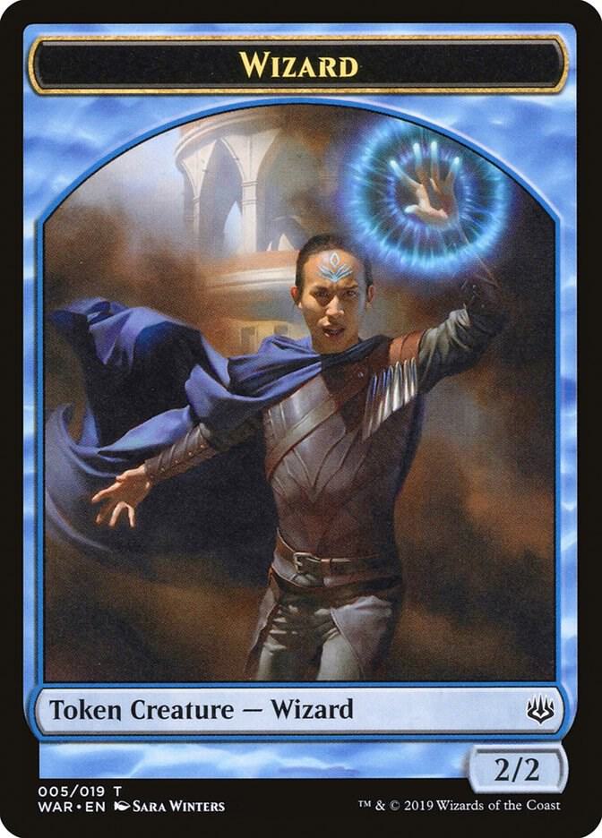 Wizard Token (5) [War of the Spark]