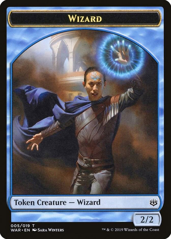 Wizard Token (5) [War of the Spark]