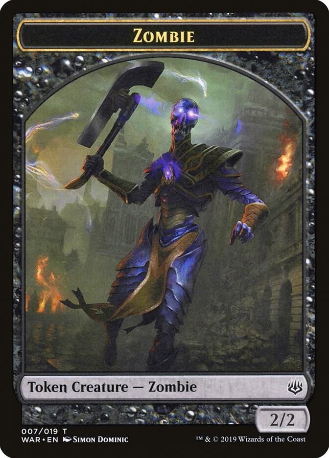 Zombie Token (7) [War of the Spark]