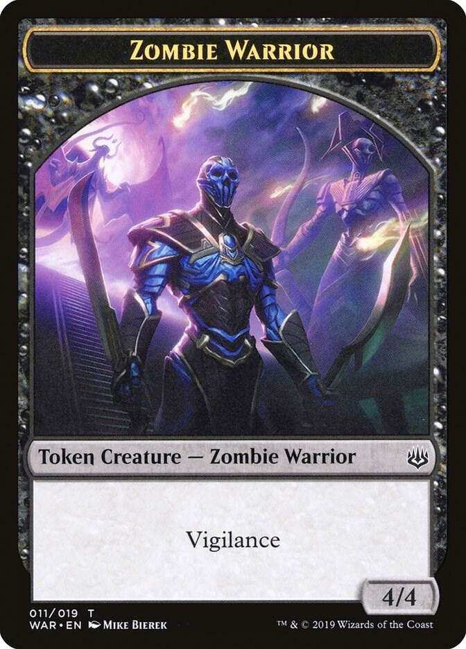 Zombie Warrior Token (11) [War of the Spark]