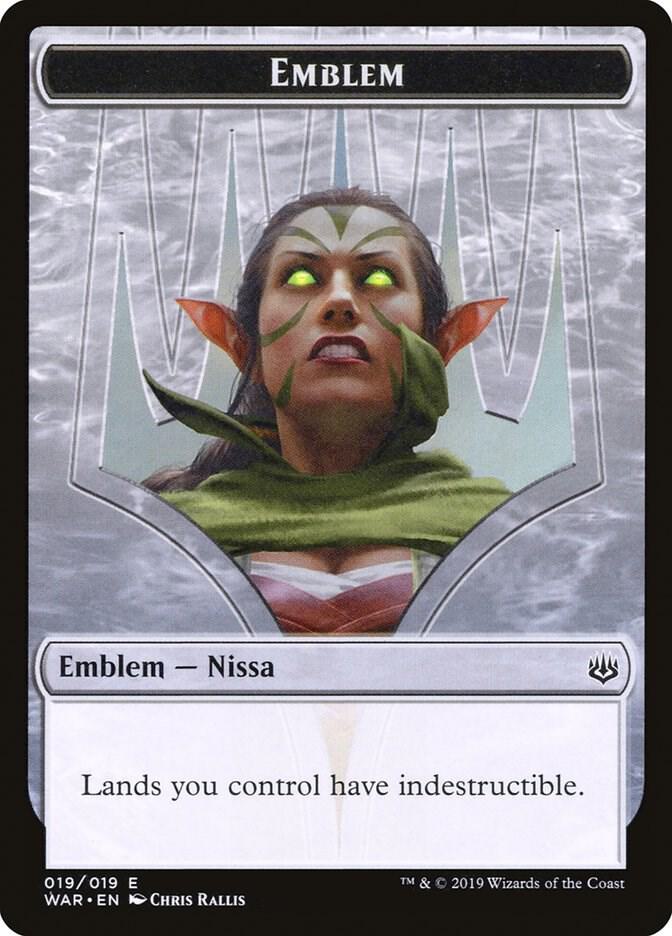 Emblem - Nissa, Who Shakes the World (19) [War of the Spark]