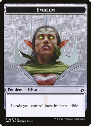 Emblem - Nissa, Who Shakes the World (19) [War of the Spark]