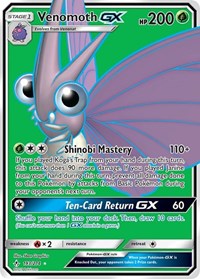Venomoth GX (Full Art) (193/214) [SM Unbroken Bonds]