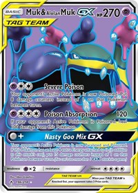 Muk & Alolan Muk GX (196) (Full Art) (196/214) [SM Unbroken Bonds]