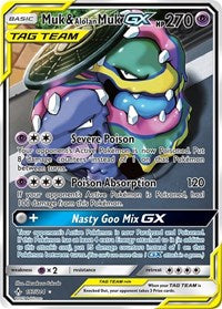 Muk & Alolan Muk GX (197) (Full Art) (197/214) [SM Unbroken Bonds]