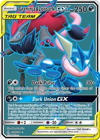 Greninja & Zoroark GX (200) (Full Art) (200/214) [SM Unbroken Bonds]