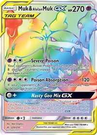 Muk & Alolan Muk GX (Secret) (220/214) [SM Unbroken Bonds]
