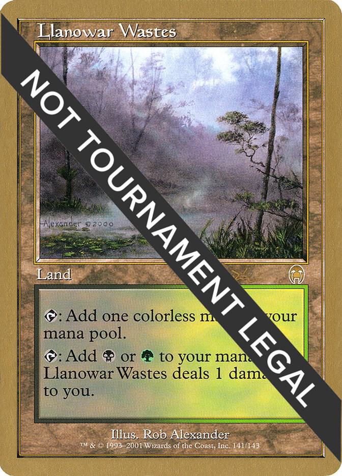 Llanowar Wastes - 2001 Jan Tomcani (APC) [World Championship Decks]