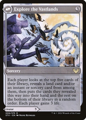 Wandering Archaic // Explore the Vastlands (6) [Strixhaven: School of Mages] Reverse