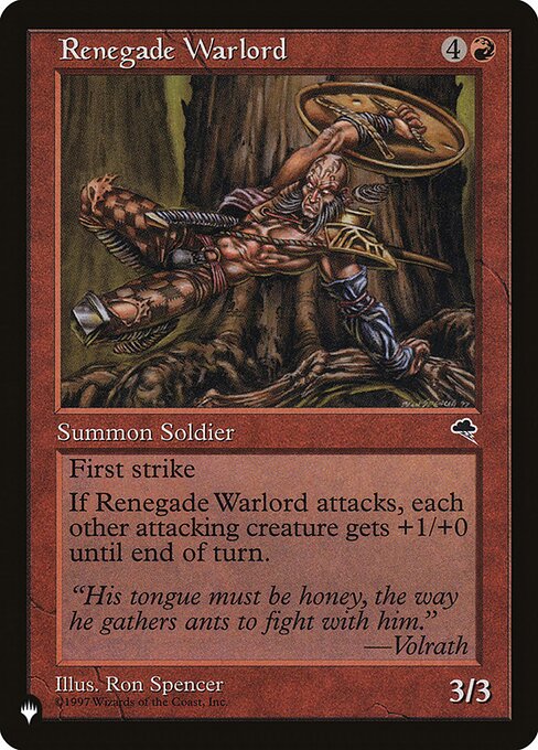 Renegade Warlord (TMP-197) [The List]