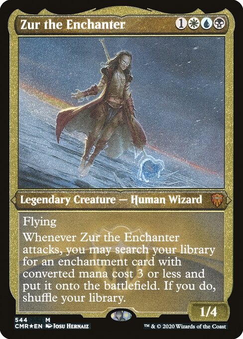 Zur the Enchanter (544) [Commander Legends] [Etched]