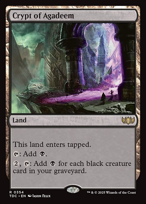 Crypt of Agadeem (354) [Tarkir: Dragonstorm Commander]