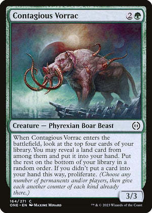 Contagious Vorrac (164) [Phyrexia: All Will Be One]