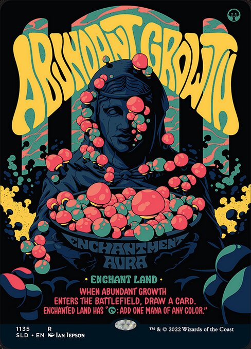 Abundant Growth (1135) [Secret Lair Drop] [Borderless]