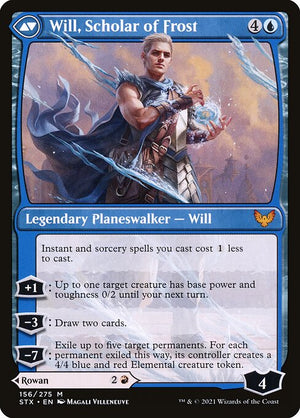 Rowan, Scholar of Sparks // Will, Scholar of Frost (156) [Strixhaven: School of Mages] Reverse