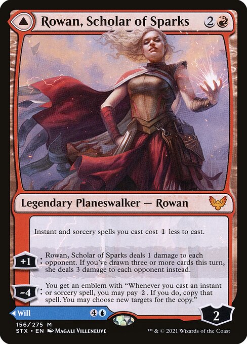 Rowan, Scholar of Sparks // Will, Scholar of Frost (156) [Strixhaven: School of Mages]