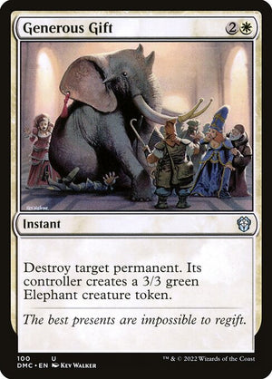 Generous Gift (100) [Dominaria United Commander]