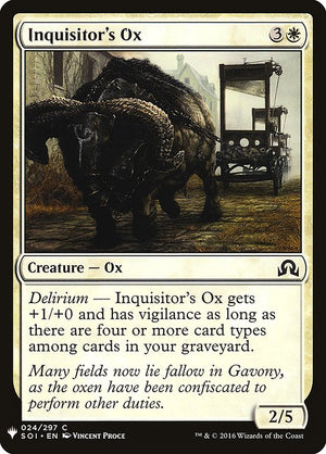 Inquisitor's Ox (SOI-24) [The List]