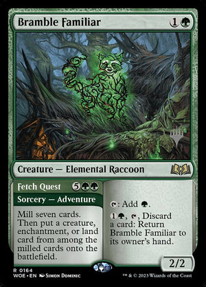 Bramble Familiar // Fetch Quest (164p) [Wilds of Eldraine Promos]