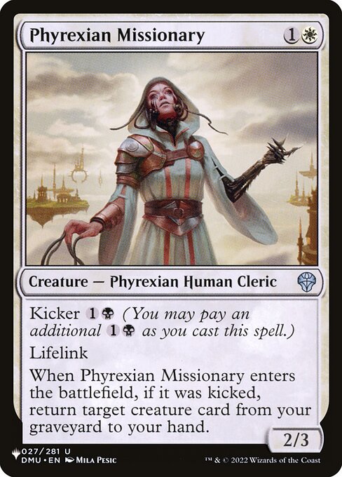 Phyrexian Missionary (DMU-27) [The List]