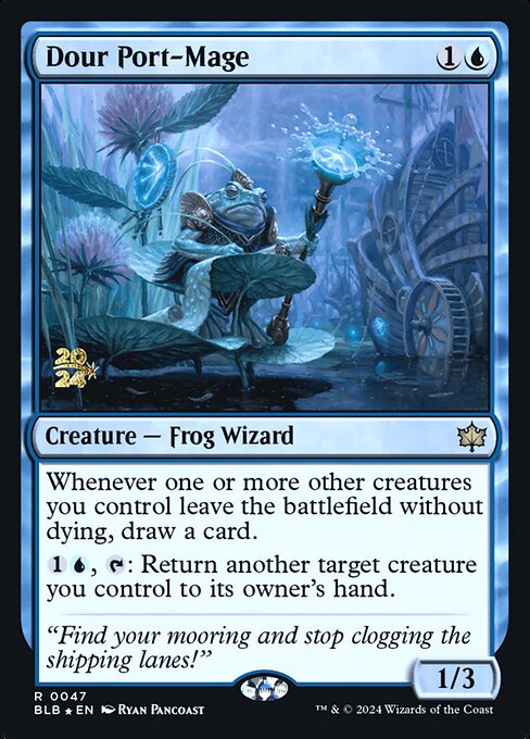 Dour Port-Mage (47s) [Bloomburrow Promos]