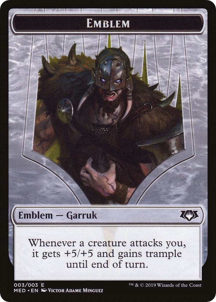 Emblem - Garruk, Apex Predator (3) [Mythic Edition: War of the Spark]