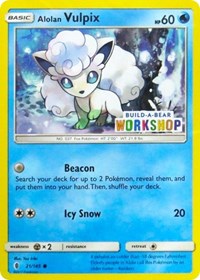Alolan Vulpix - 21/145 (Build-A-Bear Workshop Exclusive) (021/145) [Miscellaneous Cards and Products]