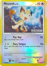 Meowth - 106/146 [Platinum] (106/146) [Burger King Promos]