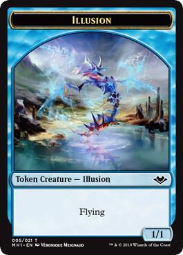 Illusion // Spider Double-Sided Token (5 // 14) [Modern Horizons]