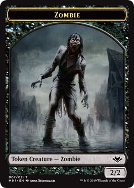 Zombie // Squirrel Double-Sided Token (7 // 15) [Modern Horizons]