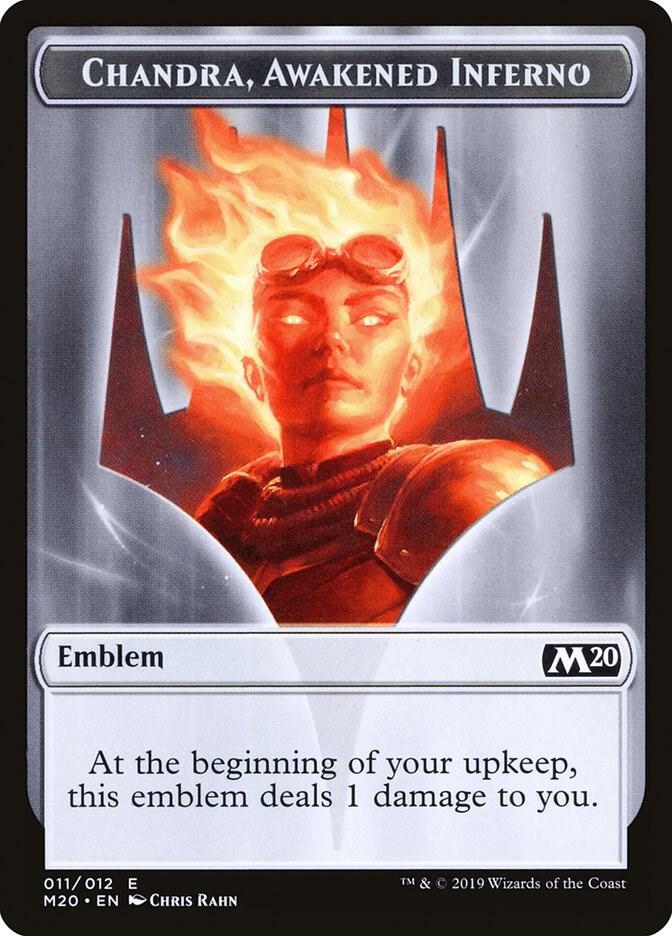 Emblem - Chandra, Awakened Inferno (11) [Core Set 2020]
