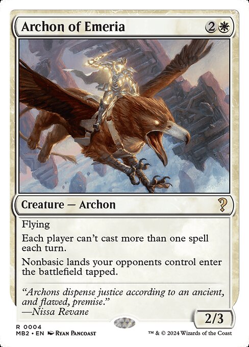 Archon of Emeria (4) [Mystery Booster 2]