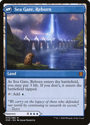 Sea Gate Restoration // Sea Gate, Reborn (76) [Zendikar Rising] Reverse