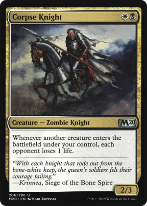 Corpse Knight (2/3 Misprint) (206) [Core Set 2020]