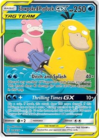 Slowpoke & Psyduck GX (Alternate Full Art) (218/236) [SM Unified Minds]