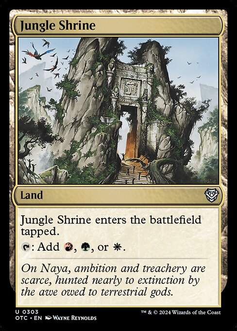 Jungle Shrine (303) [Outlaws of Thunder Junction Commander]